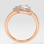 Empowered Two Stone Halo Solitaire Ring - House Of Quadri