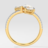 Empowered Alternate Pear Solitaire Ring - House Of Quadri