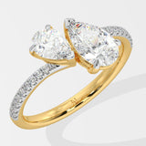 Alternate Pear Solitaire Diamond Ring