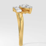 Illuminate Double Pear Drop Ring - House Of Quadri