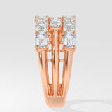 Emra Triple Row Diamond Band