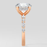 3 ct Round Askew Solitaire Ring