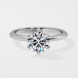 1 ct Tapered Solitaire Diamond Ring