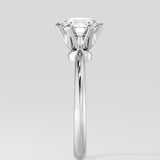 1 ct Tapered Solitaire Diamond Ring