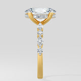 2.5 ct Oval Askew Solitaire Ring