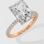 4 ct Radiant Solitaire Ring - House Of Quadri