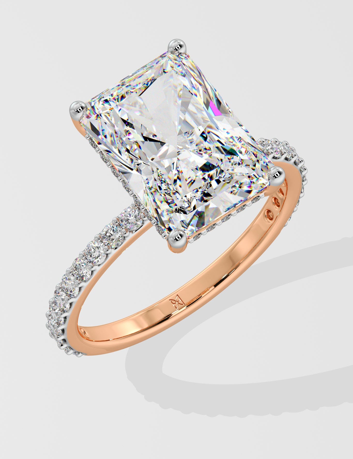 4 ct Radiant Solitaire Ring - House Of Quadri