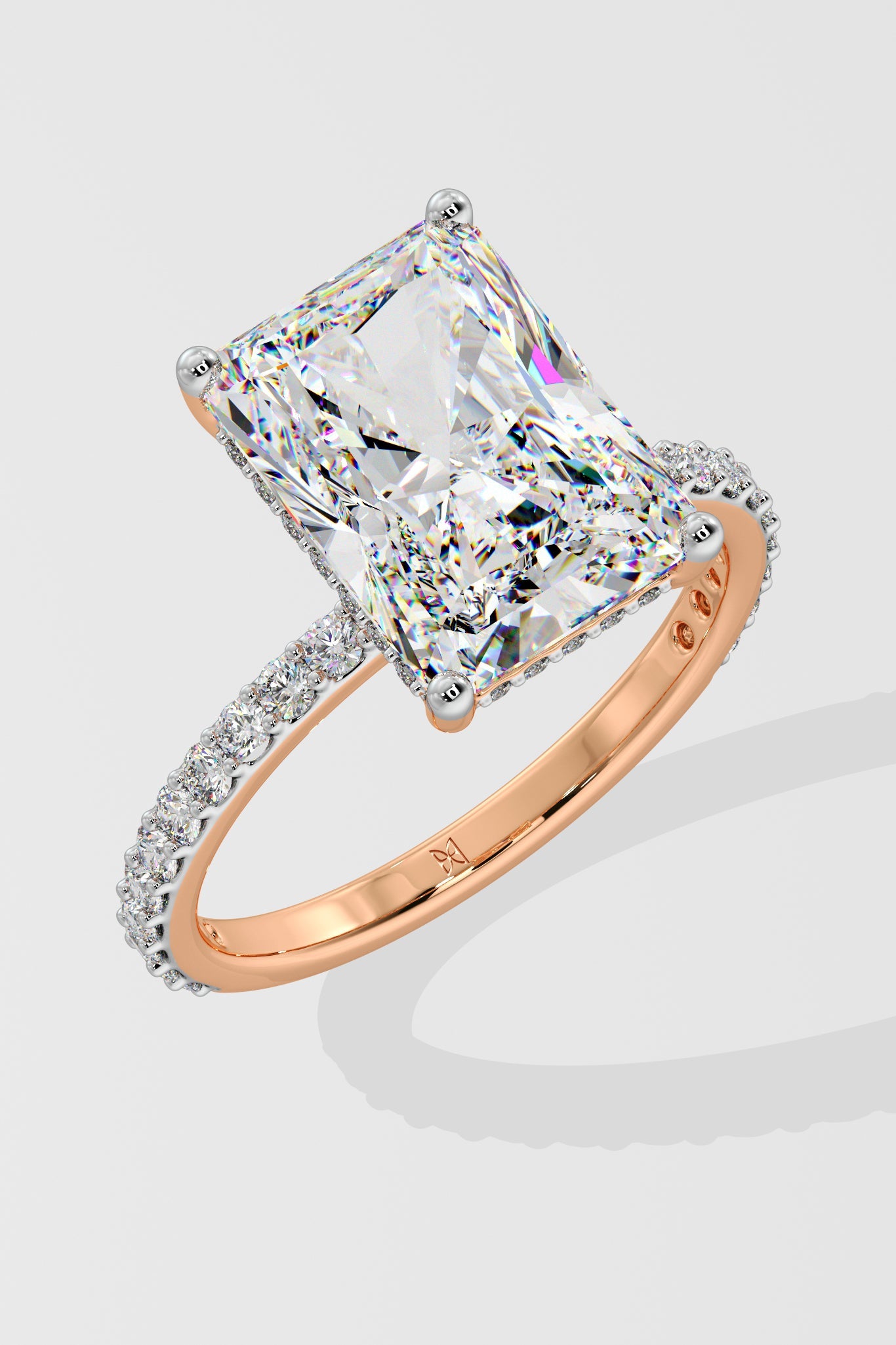 4 ct Radiant Solitaire Ring - House Of Quadri