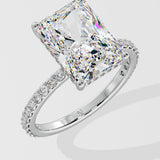 4 ct Radiant Solitaire Ring - House Of Quadri