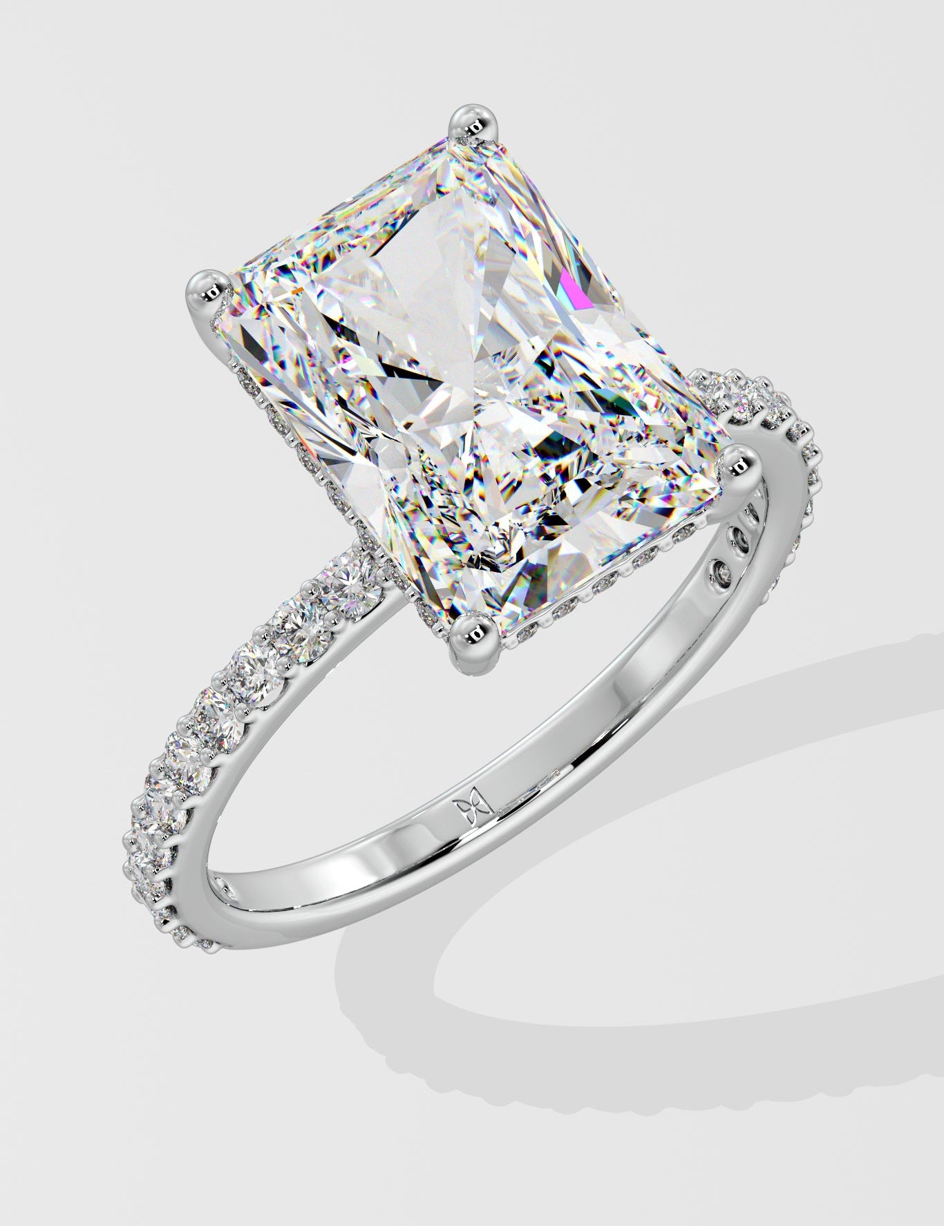 4 ct Radiant Solitaire Ring - House Of Quadri