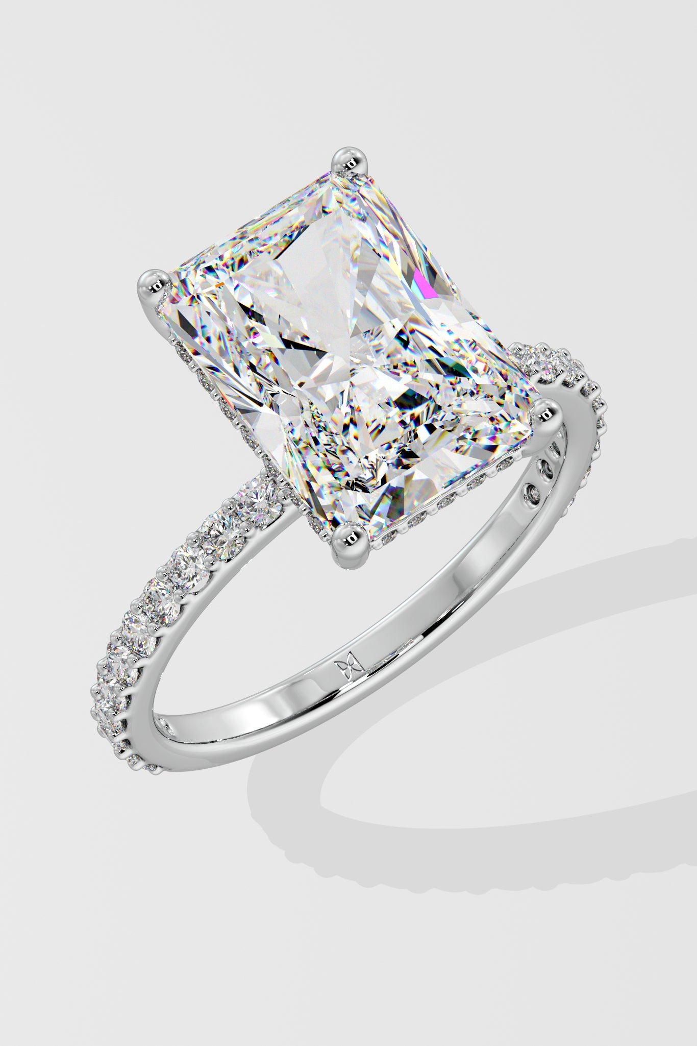 4 ct Radiant Solitaire Ring - House Of Quadri