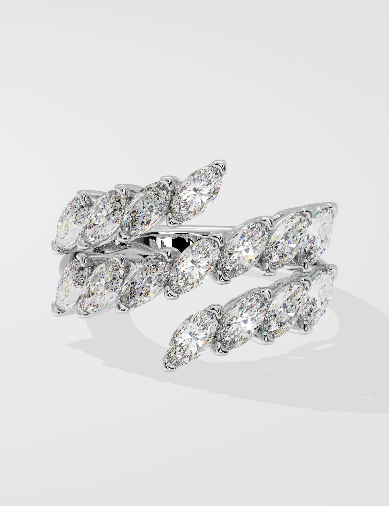 Illuminate Marquee Spiral Ring - House Of Quadri