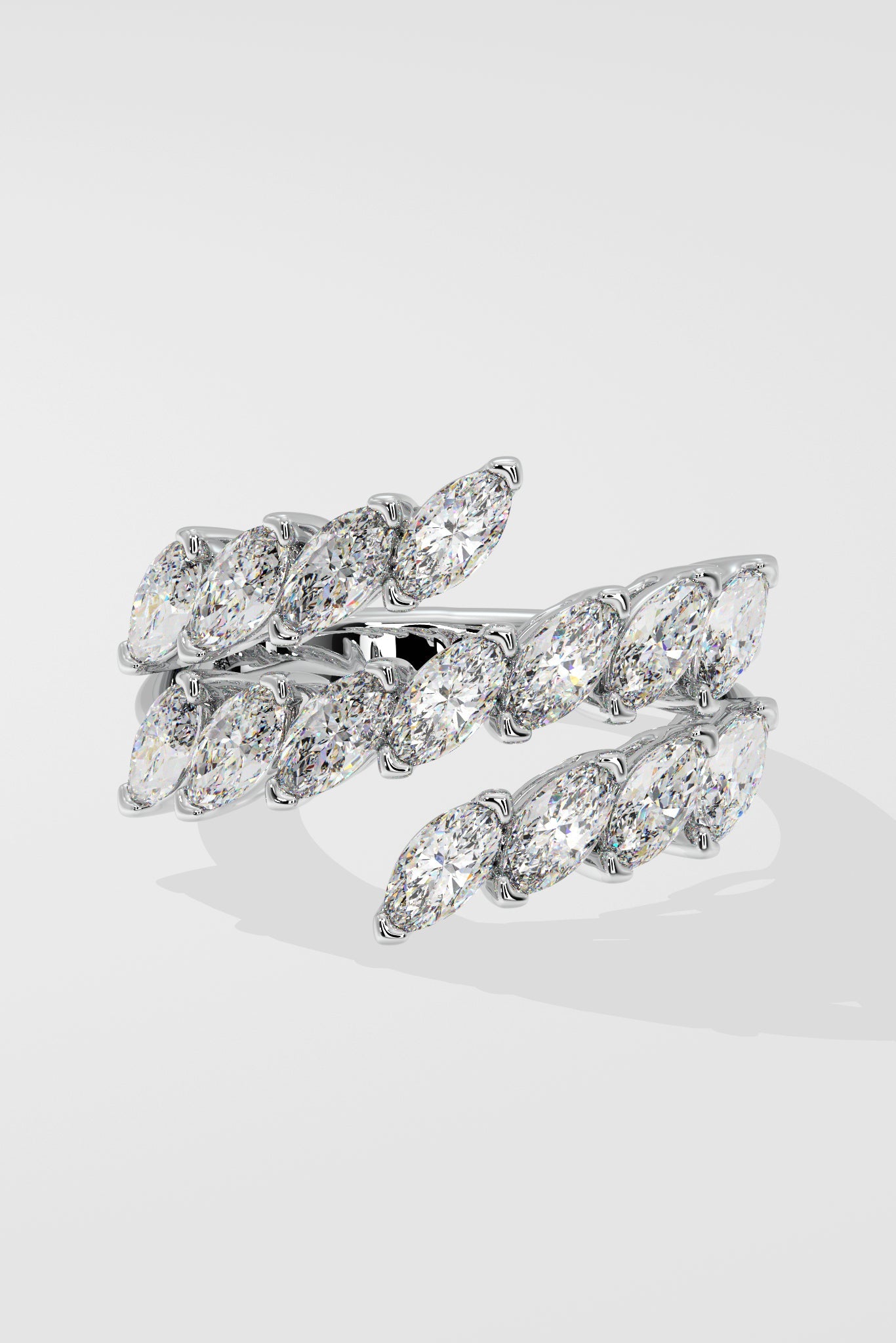 Illuminate Marquee Spiral Ring - House Of Quadri