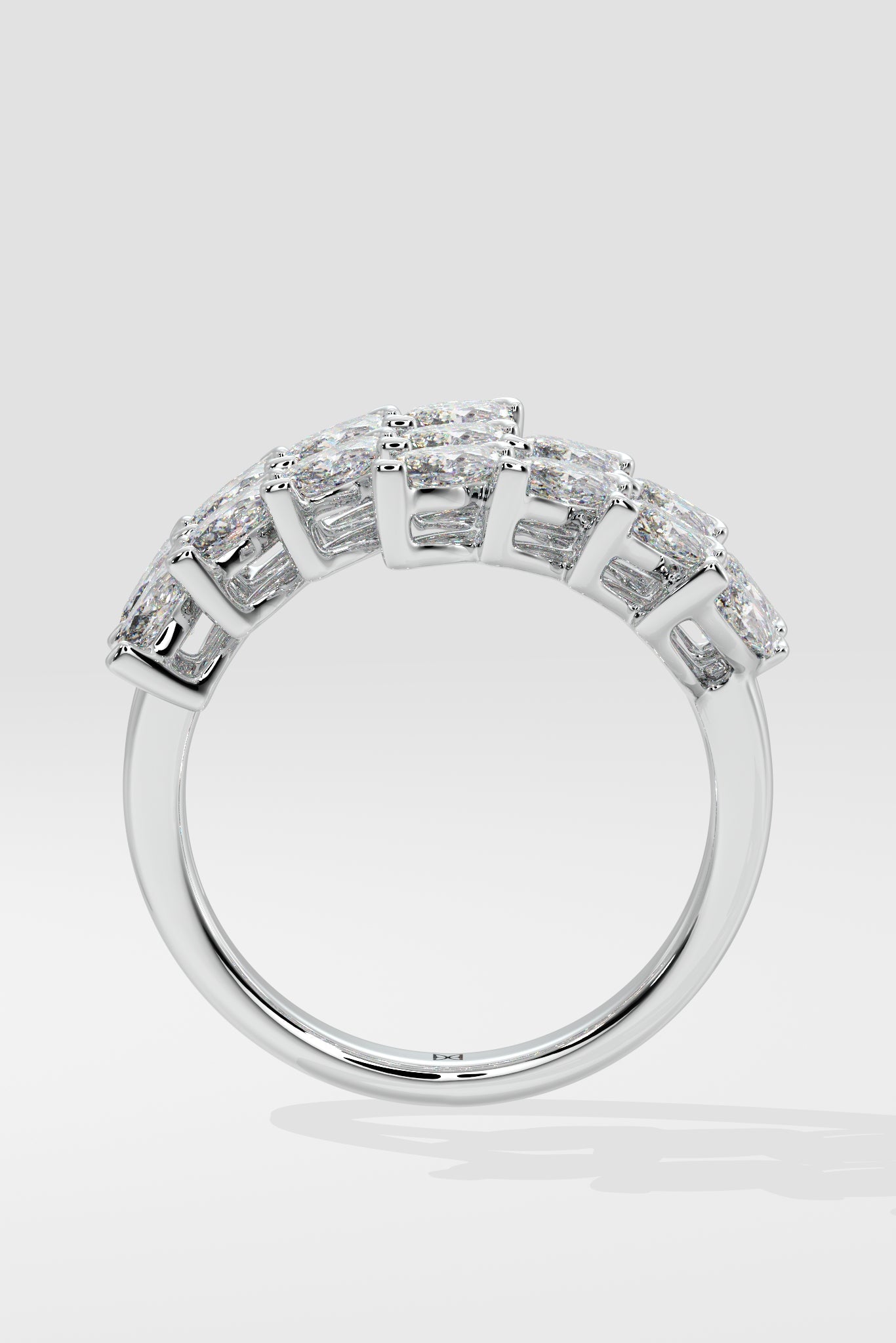 Illuminate Marquee Spiral Ring - House Of Quadri