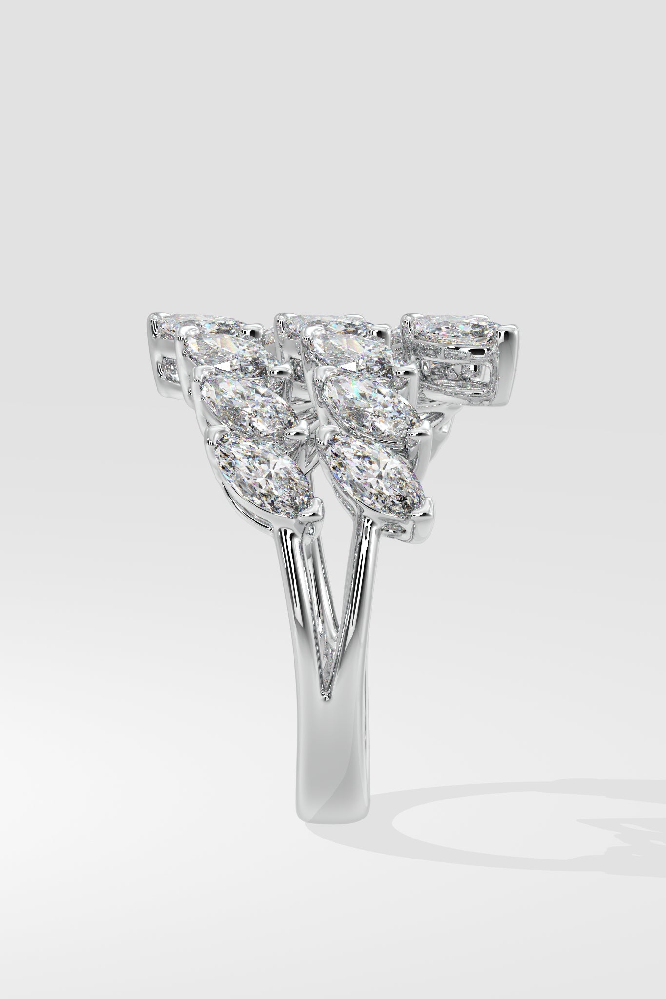 Illuminate Marquee Spiral Ring - House Of Quadri