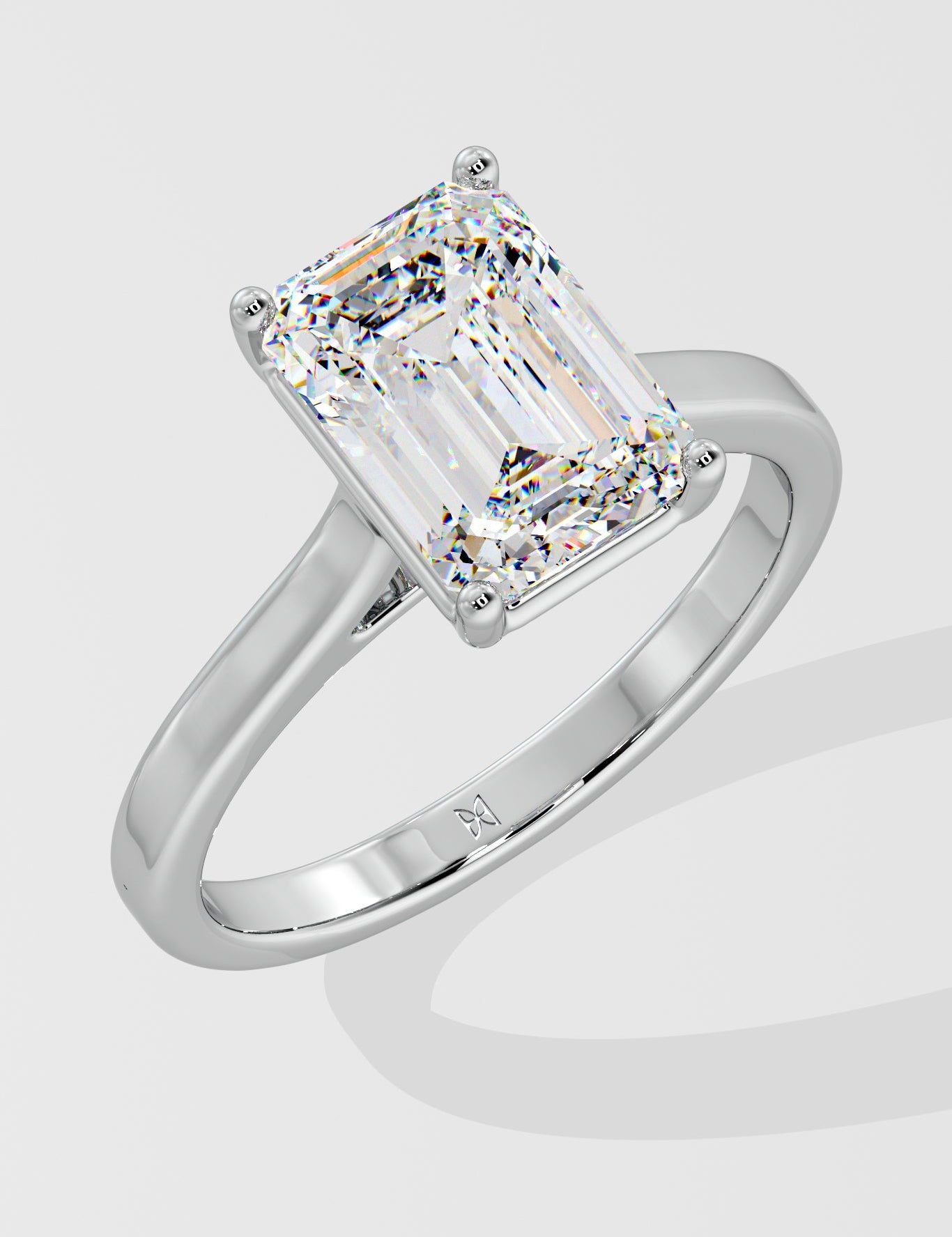 2.5 ct Emerald Solitaire Ring - House Of Quadri