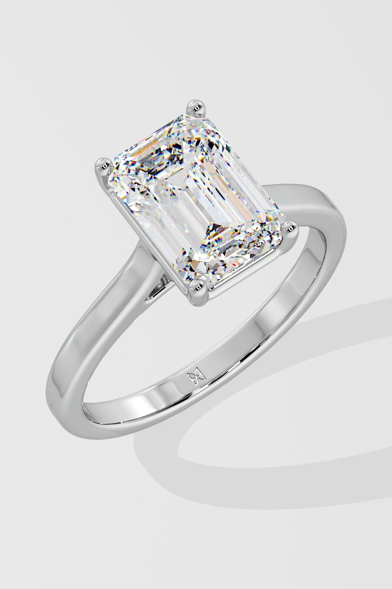 2.5 ct Emerald Solitaire Ring - House Of Quadri