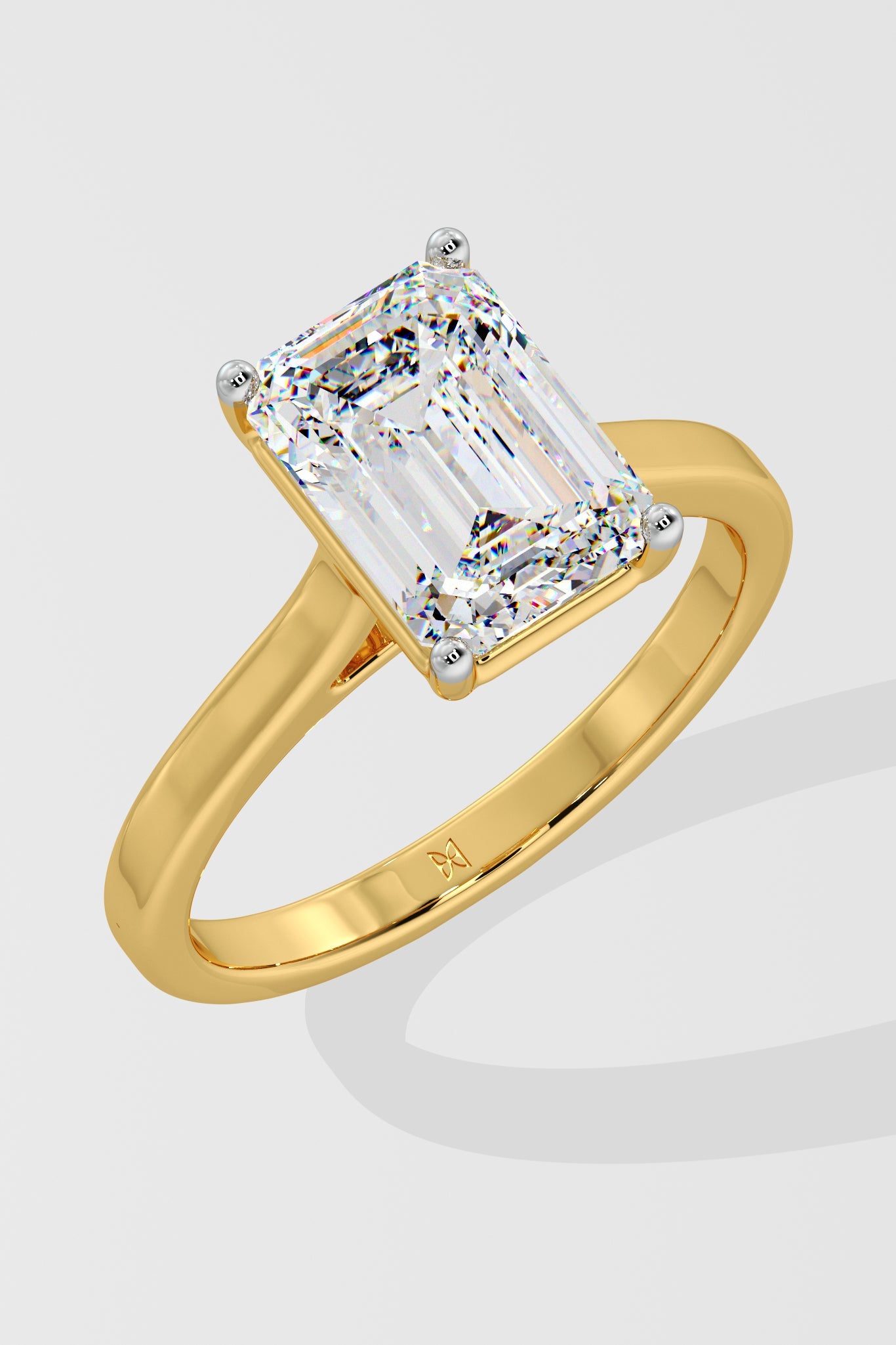 2.5 ct Emerald Solitaire Ring - House Of Quadri