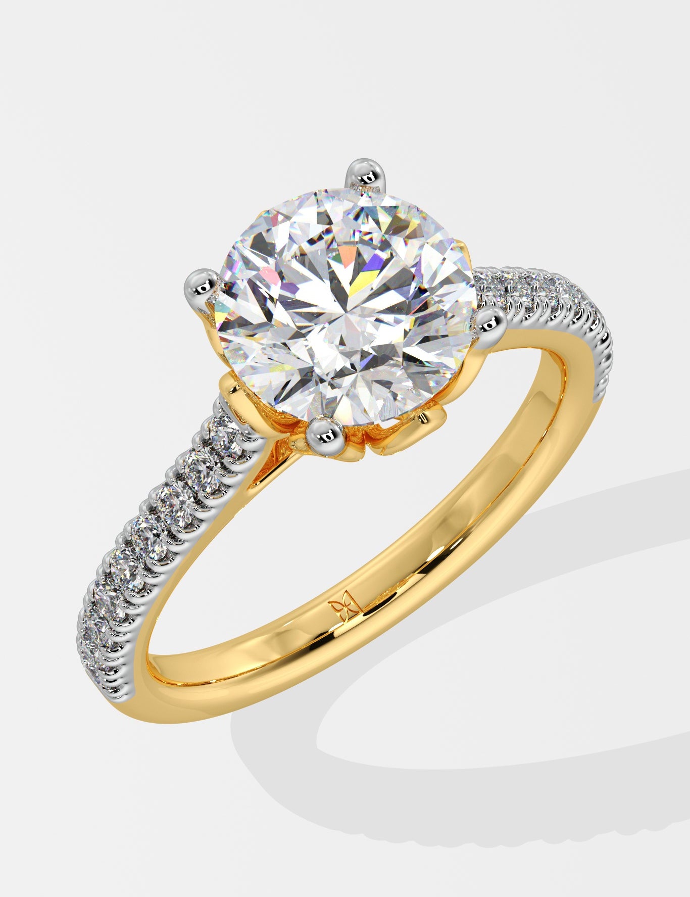 Stellar 2 ct Lotus Solitaire Ring - House Of Quadri