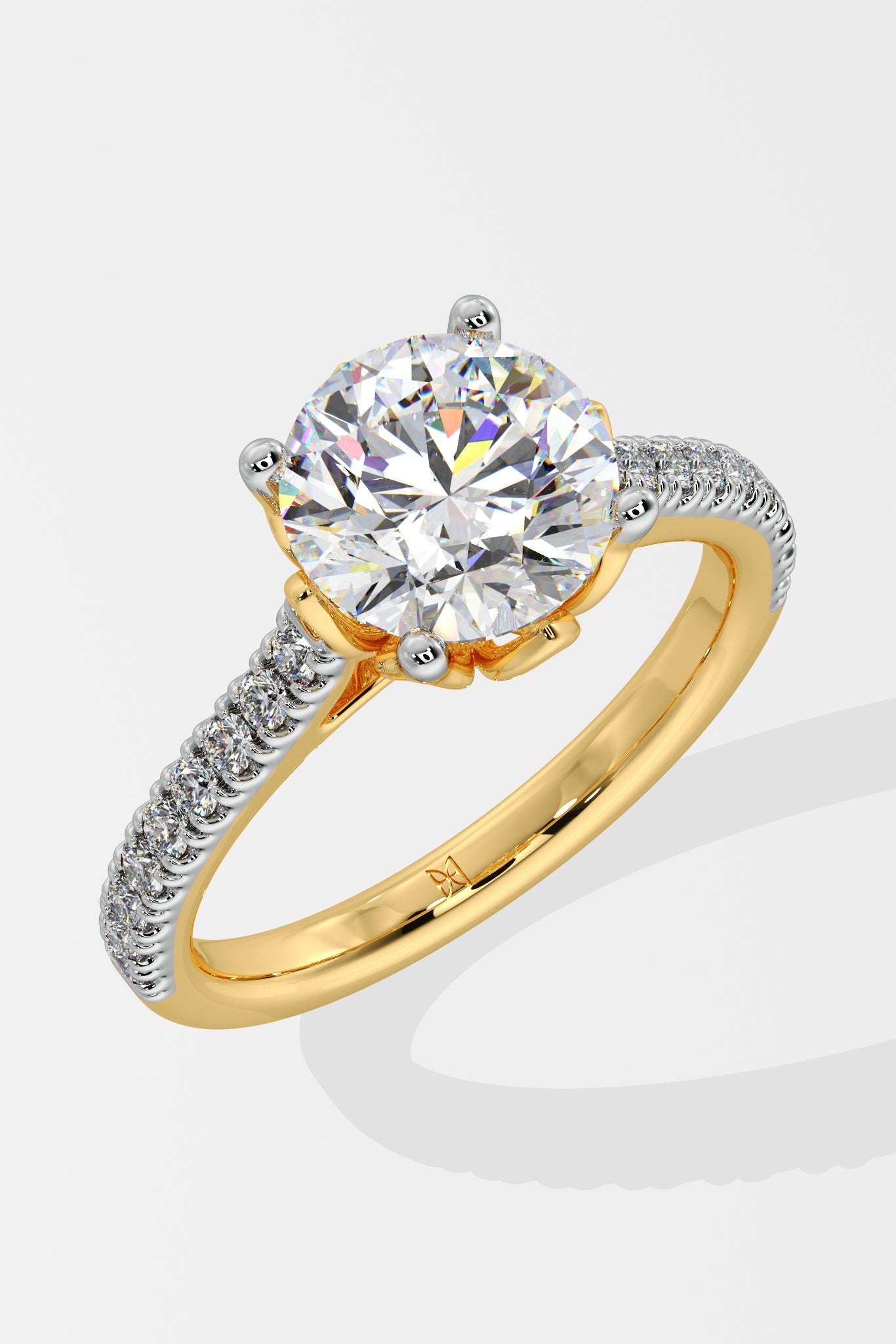 Stellar 2 ct Lotus Solitaire Ring - House Of Quadri