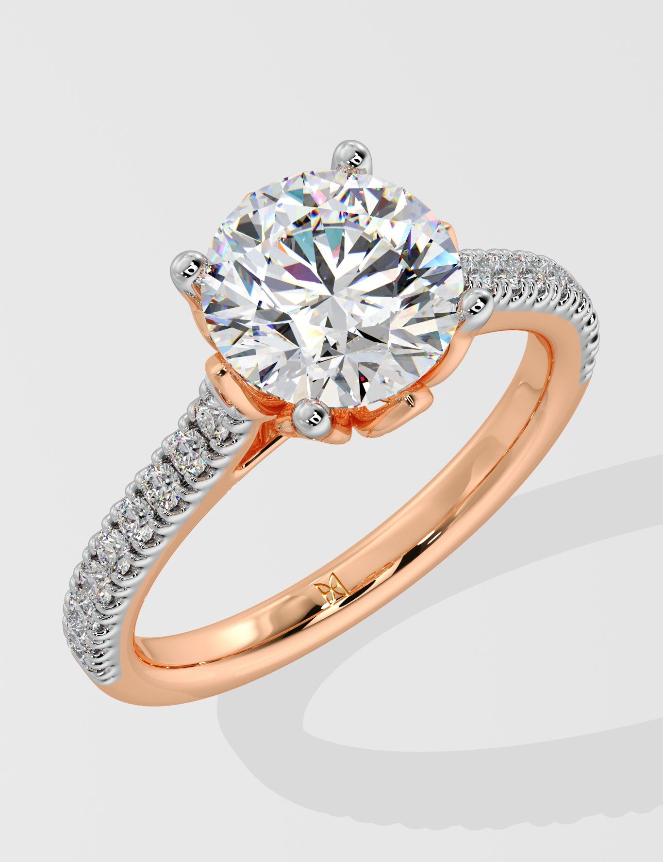 2 ct Lotus Solitaire Ring - House Of Quadri