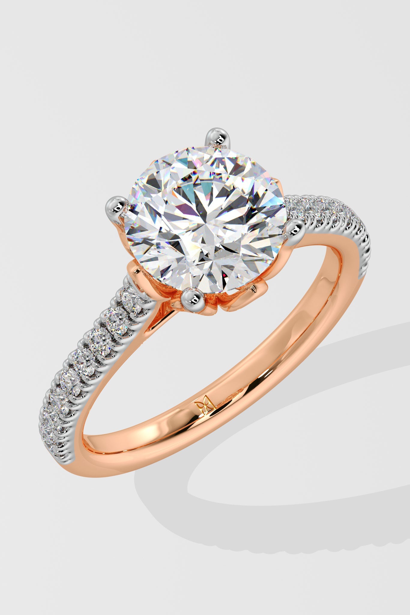 2 ct Lotus Solitaire Ring - House Of Quadri
