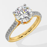 2 ct Lotus Solitaire Diamond Ring