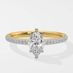 T-Shirt Marquise Solitaire Ring - House Of Quadri