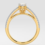 T-Shirt Marquise Solitaire Ring - House Of Quadri