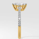 T-Shirt Marquise Solitaire Ring - House Of Quadri