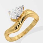 T-Shirt East-West Wave Ring - House Of Quadri