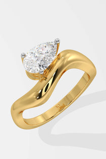 T-Shirt East-West Wave Ring - House Of Quadri