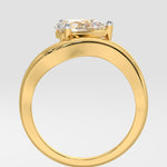 T-Shirt East-West Wave Ring - House Of Quadri