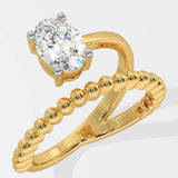 1 Ct Swirl Oval Solitaire Ring