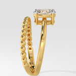 T-Shirt Swirl Oval Solitaire Ring - House Of Quadri