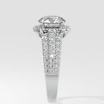 Illuminate Bedazzle Cushion Halo Ring - House Of Quadri