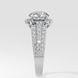 Illuminate Bedazzle Cushion Halo Ring - House Of Quadri