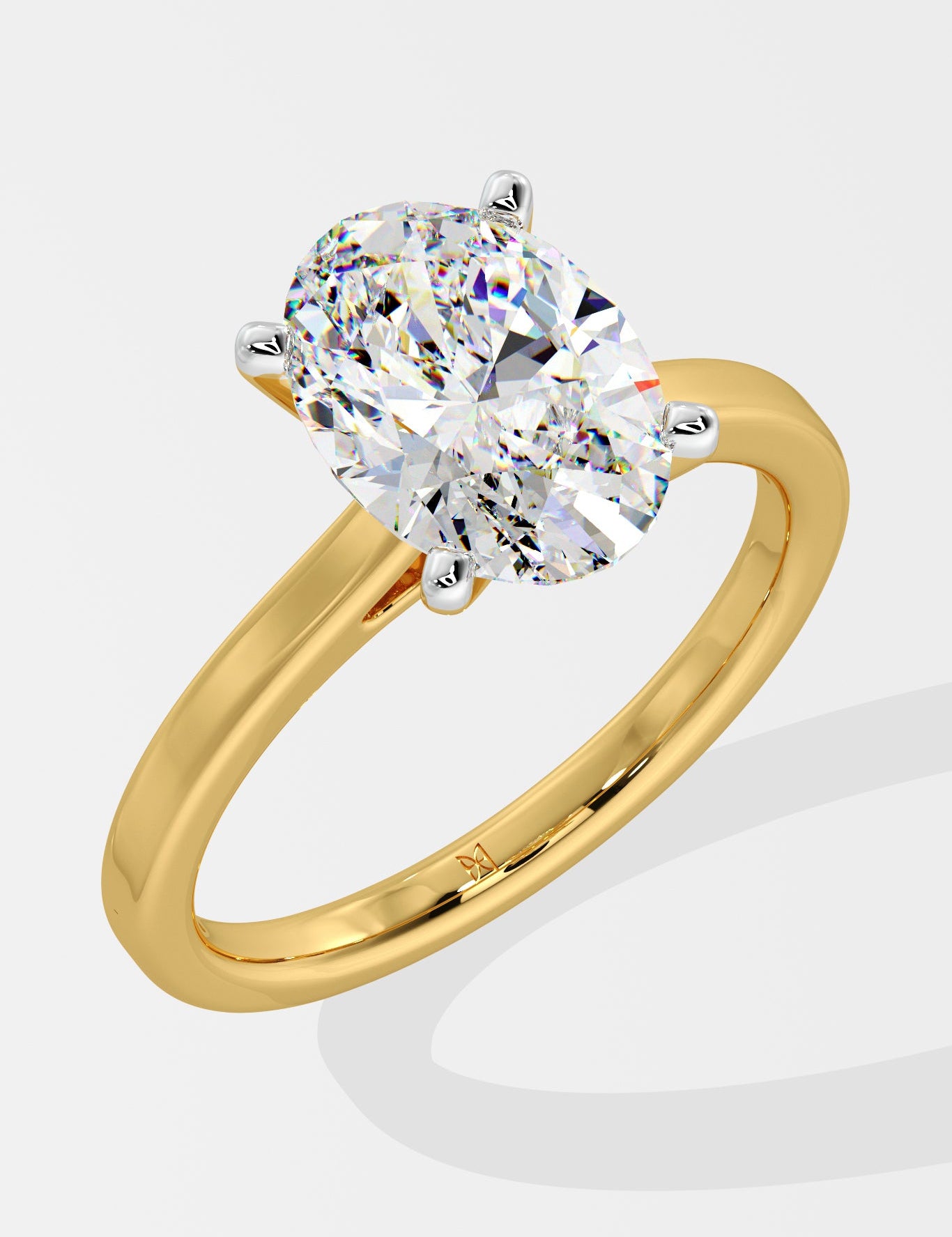 2 ct Oval Solitaire Ring - House Of Quadri
