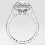 Stellar Cushion Halo 3 ct Solitaire Ring - House Of Quadri