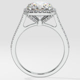Stellar Cushion Halo 3 ct Solitaire Ring - House Of Quadri