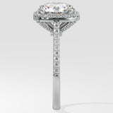 Stellar Cushion Halo 3 ct Solitaire Ring - House Of Quadri