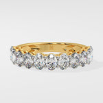 Oval Half Eternity Band - House Of Quadri