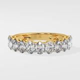 Oval Half Eternity Band - House Of Quadri