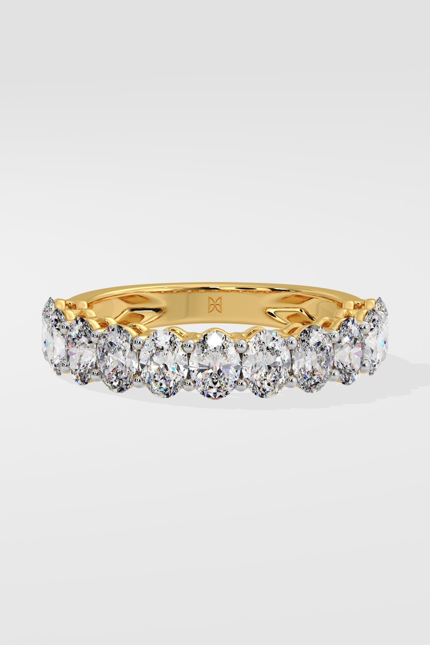 Oval Half Eternity Band - House Of Quadri