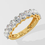 Oval Half Eternity Diamond Band