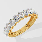 Oval Half Eternity Band - House Of Quadri