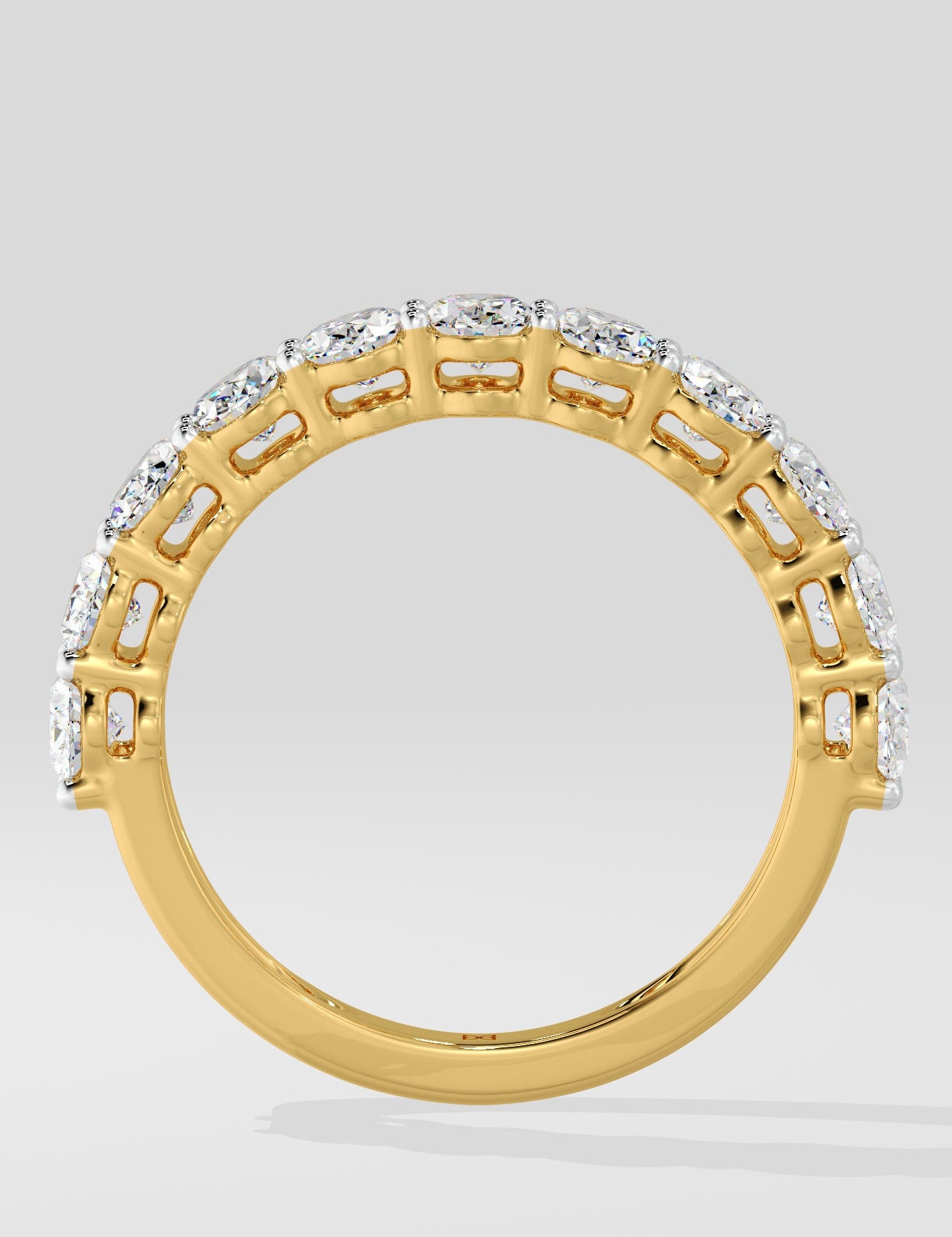Oval Half Eternity Band - House Of Quadri