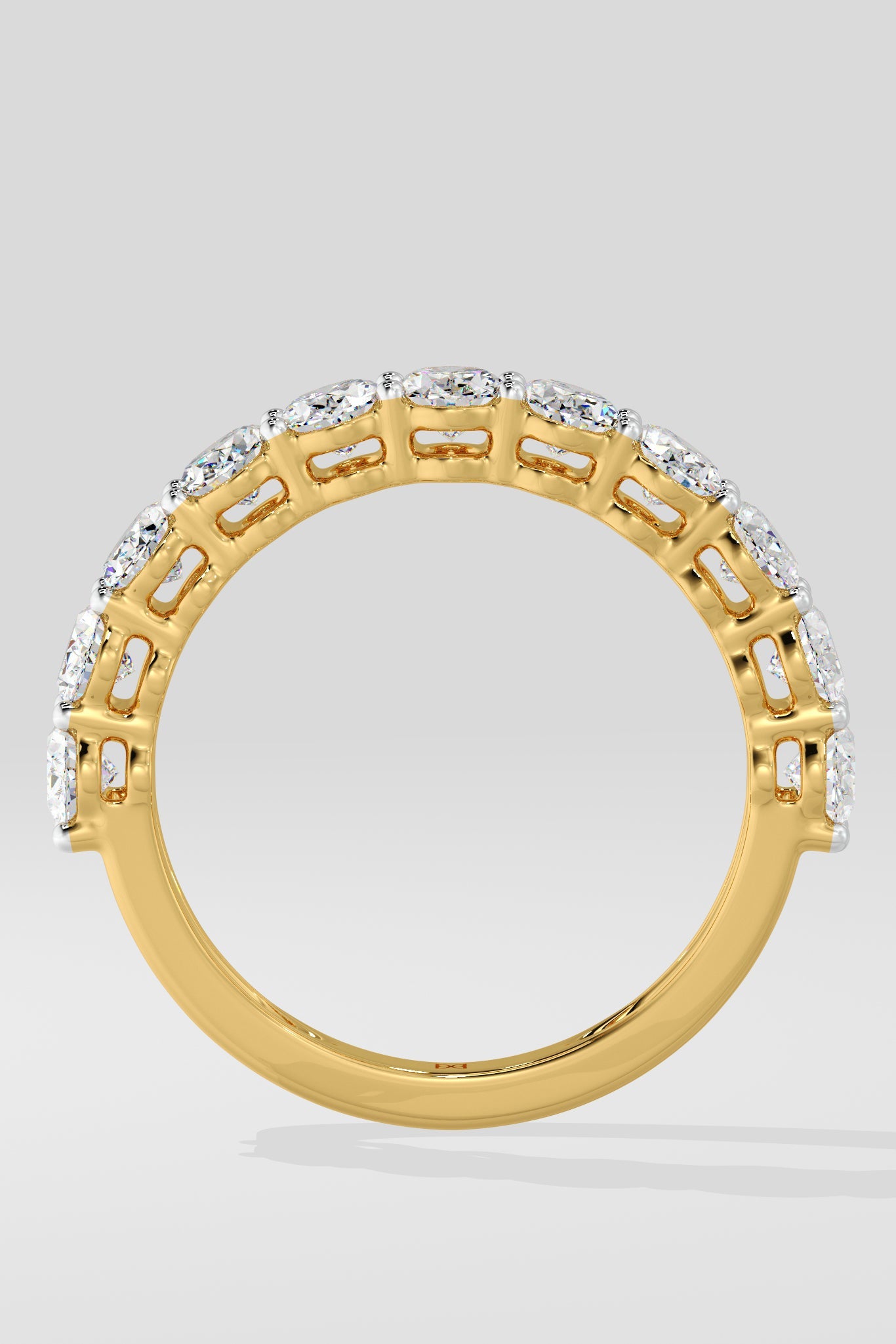 Oval Half Eternity Band - House Of Quadri