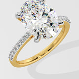 4 ct Oval Solitaire Ring