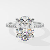 4 ct Oval Solitaire Ring
